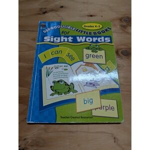 Teacher Created Resources Sight Words Book K-2 Green Good Reproducible TCR 3225